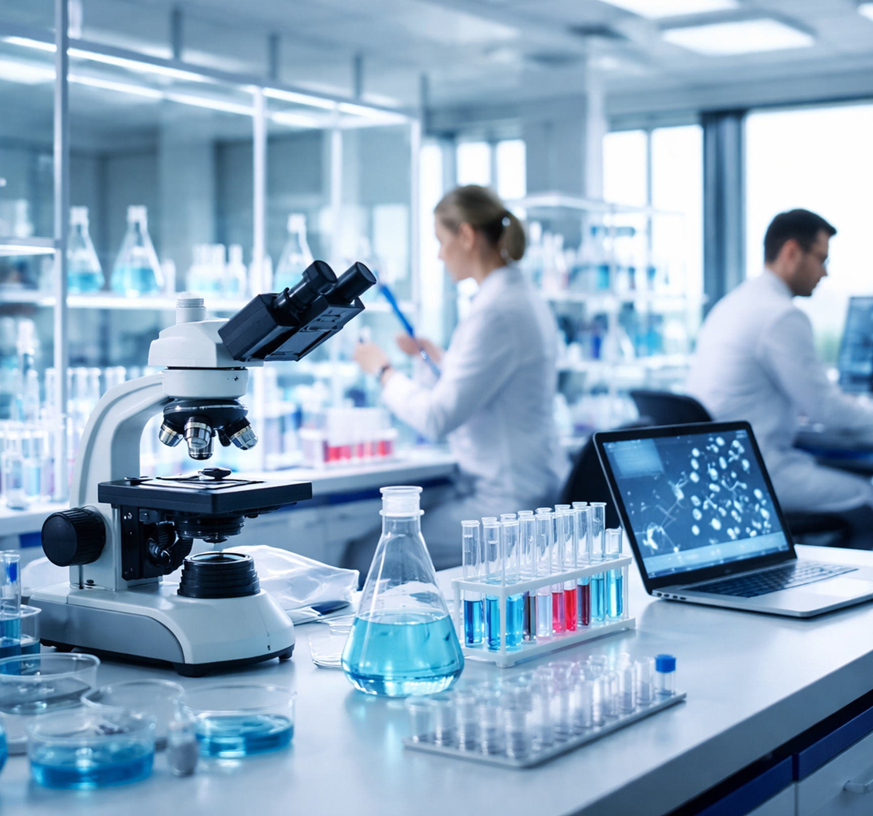 Laboratory background image